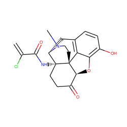 C=C(Cl)C(=O)N[C@@]12CCC(=O)[C@@H]3Oc4c(O)ccc5c4[C@]31CCN(C)[C@H]2C5 ZINC000036190609