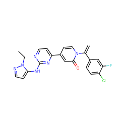 C=C(c1ccc(Cl)c(F)c1)n1ccc(-c2ccnc(Nc3ccnn3CC)n2)cc1=O ZINC000144809188