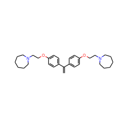 C=C(c1ccc(OCCN2CCCCCC2)cc1)c1ccc(OCCN2CCCCCC2)cc1 ZINC000103230605