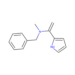 C=C(c1ccc[nH]1)N(C)Cc1ccccc1 ZINC000100936948