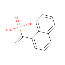 C=C(c1cccc2ccccc12)P(=O)(O)O ZINC000002323775