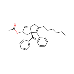 C=C(c1ccccc1)[C@@]12C[C@H](OC(C)=O)C[C@@H]1CC(CCCCCC)=C2c1ccccc1 ZINC000071296789