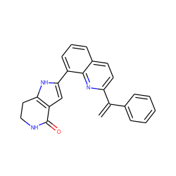 C=C(c1ccccc1)c1ccc2cccc(-c3cc4c([nH]3)CCNC4=O)c2n1 ZINC000222430315