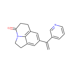 C=C(c1cccnc1)c1cc2c3c(c1)CCN3C(=O)CC2 ZINC000095593380