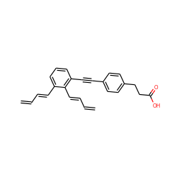 C=C/C=C/c1cccc(C#Cc2ccc(CCC(=O)O)cc2)c1/C=C/C=C ZINC000042878093