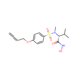 C=C=CCOc1ccc(S(=O)(=O)N(C)[C@@H](C(=O)NO)C(C)C)cc1 ZINC000013561005