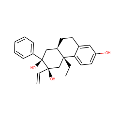 C=C[C@@]1(O)C[C@@]2(CC)c3ccc(O)cc3CC[C@@H]2C[C@@]1(O)c1ccccc1 ZINC000299861120