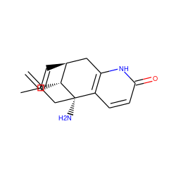 C=C[C@@H]1[C@H]2C=C(C)C[C@]1(N)c1ccc(=O)[nH]c1C2 ZINC000014441929