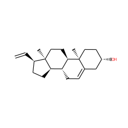 C=C[C@@H]1CC[C@@H]2[C@H]3CC=C4C[C@@H](O)CC[C@]4(C)[C@@H]3CC[C@]12C ZINC000257382162