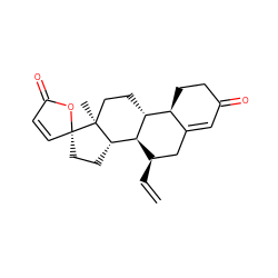 C=C[C@@H]1CC2=CC(=O)CC[C@@H]2[C@H]2CC[C@@]3(C)[C@@H](CC[C@@]34C=CC(=O)O4)[C@H]12 ZINC000261144490