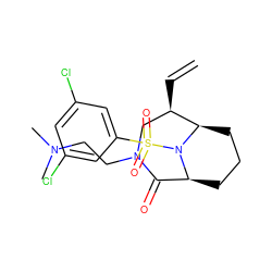 C=C[C@@H]1CN(CCN(C)C)C(=O)[C@@H]2CCC[C@H]1N2S(=O)(=O)c1cc(Cl)cc(Cl)c1 ZINC001772589295