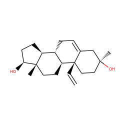 C=C[C@]12CC[C@](C)(O)CC1=CC[C@@H]1[C@@H]2CC[C@]2(C)[C@@H](O)CC[C@@H]12 ZINC000028950298