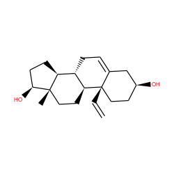 C=C[C@]12CC[C@H](O)CC1=CC[C@@H]1[C@@H]2CC[C@]2(C)[C@@H](O)CC[C@@H]12 ZINC000028568460