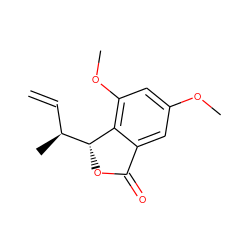 C=C[C@H](C)[C@H]1OC(=O)c2cc(OC)cc(OC)c21 ZINC000045194534