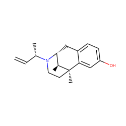 C=C[C@H](C)N1CC[C@]2(C)c3cc(O)ccc3C[C@@H]1[C@@H]2C ZINC000100640214