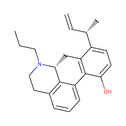 C=C[C@H](C)c1ccc(O)c2c1C[C@@H]1c3c(cccc3-2)CCN1CCC ZINC000045390981