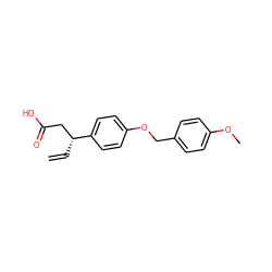 C=C[C@H](CC(=O)O)c1ccc(OCc2ccc(OC)cc2)cc1 ZINC000073220026