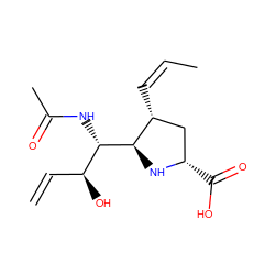 C=C[C@H](O)[C@H](NC(C)=O)[C@@H]1N[C@@H](C(=O)O)C[C@H]1/C=C\C ZINC000029040227