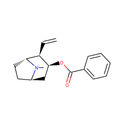 C=C[C@H]1[C@@H](OC(=O)c2ccccc2)C[C@H]2CC[C@H]1N2C ZINC000100643129