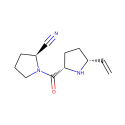 C=C[C@H]1CC[C@@H](C(=O)N2CCC[C@H]2C#N)N1 ZINC000014947499