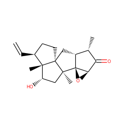 C=C[C@H]1CC[C@]23C[C@@H]4[C@H](C)C(=O)[C@H]5O[C@]54[C@@]2(C)C[C@H](O)[C@]13C ZINC001772602243