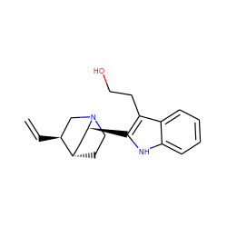 C=C[C@H]1CN2CC[C@H]1C[C@@H]2c1[nH]c2ccccc2c1CCO ZINC000000345622