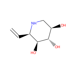 C=C[C@H]1NC[C@@H](O)[C@H](O)[C@H]1O ZINC000084668758
