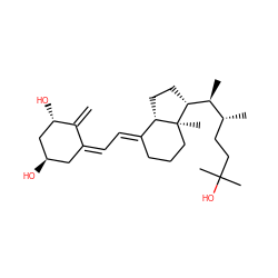 C=C1/C(=C\C=C2/CCC[C@@]3(C)[C@H]2CC[C@@H]3[C@@H](C)[C@H](C)CCC(C)(C)O)C[C@@H](O)C[C@@H]1O ZINC000003949215
