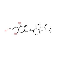 C=C1/C(=C\C=C2/CCC[C@@]3(C)[C@H]2CC[C@@H]3[C@@H](C)CC(C)C)C[C@@H](O)/C(=C\CCO)[C@@H]1O ZINC000072120015