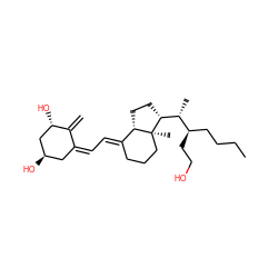 C=C1/C(=C\C=C2/CCC[C@@]3(C)[C@H]2CC[C@@H]3[C@H](C)[C@H](CCO)CCCC)C[C@@H](O)C[C@@H]1O ZINC000033965072