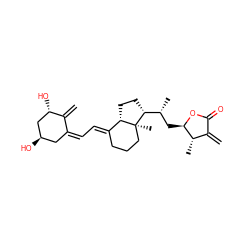 C=C1/C(=C\C=C2/CCC[C@@]3(C)[C@H]2CC[C@@H]3[C@H](C)C[C@H]2OC(=O)C(=C)[C@@H]2C)C[C@@H](O)C[C@@H]1O ZINC000013977483