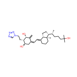 C=C1/C(=C\C=C2/CCC[C@@]3(C)[C@H]2CC[C@@H]3[C@H](C)CCCC(C)(C)O)C[C@@H](O)[C@H](CCn2cnnn2)[C@@H]1O ZINC000096273216