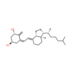 C=C1/C(=C\C=C2/CCC[C@@]3(C)[C@H]2CC[C@@H]3[C@H](C)CCCC(C)C)C[C@@H](O)C[C@@H]1O ZINC000012484965