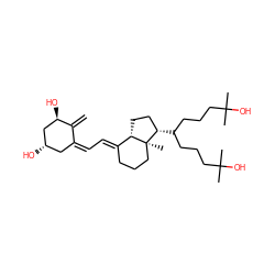 C=C1/C(=C\C=C2/CCC[C@@]3(C)[C@H]2CC[C@@H]3C(CCCC(C)(C)O)CCCC(C)(C)O)C[C@H](O)C[C@H]1O ZINC000078461547