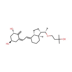 C=C1/C(=C\C=C2/CCC[C@]3(C)[C@@H]([C@H](C)OCCC(C)(C)O)CC[C@@H]23)C[C@@H](O)C[C@@H]1O ZINC000004474617