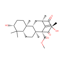 C=C1[C@@]2(C)C[C@H]3[C@]4(C)CC[C@@H](O)C(C)(C)[C@H]4CC[C@]3(C)[C@]1(C(=O)OC)C(=O)[C@@](C)(O)C2=O ZINC000073169571