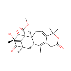 C=C1[C@@]2(C)C[C@H]3C(C)=C4CC(=O)OC(C)(C)C4=CC[C@]3(C)[C@]1(C(=O)OC)C(=O)[C@@](C)(O)C2=O ZINC000028973453