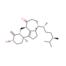 C=C1[C@@H](O)CC[C@]2(C)C3=C4[C@@H](C[C@@H]12)C(=O)CC[C@H]([C@H](C)CC[C@@H](C)C(C)C)[C@@]4(C)CC3 ZINC000238777929