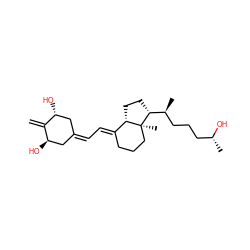 C=C1[C@H](O)CC(=C/C=C2\CCC[C@@]3(C)[C@H]2CC[C@@H]3[C@@H](C)CCC[C@@H](C)O)C[C@H]1O ZINC000066262934