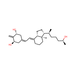 C=C1[C@H](O)CC(=C/C=C2\CCC[C@@]3(C)[C@H]2CC[C@@H]3[C@@H](C)CCC[C@H](C)O)C[C@H]1O ZINC000043170680