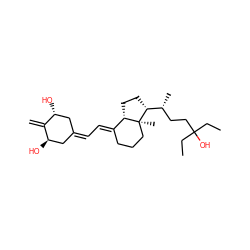 C=C1[C@H](O)CC(=C/C=C2\CCC[C@@]3(C)[C@H]2CC[C@@H]3[C@H](C)CCC(O)(CC)CC)C[C@H]1O ZINC000084672155