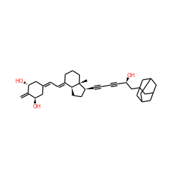 C=C1[C@H](O)CC(=C/C=C2\CCC[C@]3(C)[C@@H](C#CC#C[C@@H](O)CC45CC6CC(CC(C6)C4)C5)CC[C@@H]23)C[C@H]1O ZINC000143356322