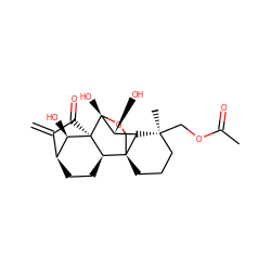 C=C1C(=O)[C@@]23[C@H](O)[C@H]1CC[C@@H]2[C@@]12CCC[C@](C)(COC(C)=O)[C@H]1[C@@H](O)[C@@]3(O)OC2 ZINC000254045412