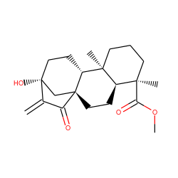 C=C1C(=O)[C@@]23CC[C@@H]4[C@](C)(C(=O)OC)CCC[C@]4(C)[C@H]2CC[C@@]1(O)C3 ZINC000105474372