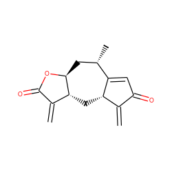 C=C1C(=O)C=C2[C@@H](C)C[C@@H]3OC(=O)C(=C)[C@H]3C[C@@H]12 ZINC000013585422