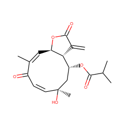 C=C1C(=O)O[C@@H]2/C=C(/C)C(=O)/C=C/[C@](C)(O)C[C@@H](OC(=O)C(C)C)[C@@H]12 ZINC000101559489