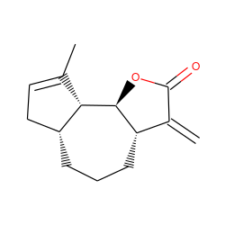 C=C1C(=O)O[C@H]2[C@H]1CCC[C@@H]1CC=C(C)[C@H]21 ZINC000049785835