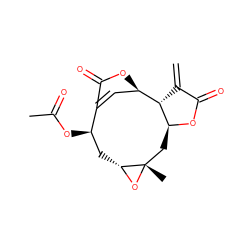 C=C1C(=O)O[C@H]2C[C@]3(C)O[C@@H]3C[C@@H](OC(C)=O)C3=C[C@@H](OC3=O)[C@H]12 ZINC000013585377