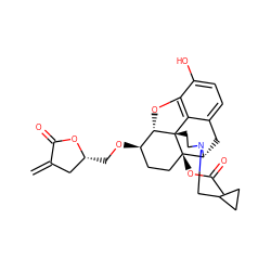 C=C1C[C@@H](CO[C@@H]2CC[C@@]3(OC(C)=O)[C@H]4Cc5ccc(O)c6c5[C@@]3(CCN4CC3CC3)[C@H]2O6)OC1=O ZINC000013724979