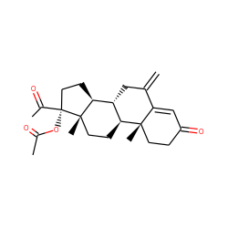 C=C1C[C@H]2[C@@H]3CC[C@](OC(C)=O)(C(C)=O)[C@@]3(C)CC[C@@H]2[C@@]2(C)CCC(=O)C=C12 ZINC000004024888